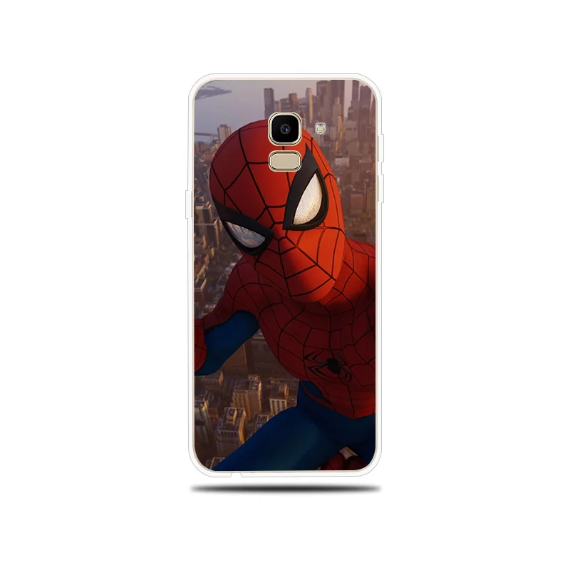 Человек-паук Железный человек чехол для samsung Galaxy J1 J3 J5 J7 Prime 2017 2016 2015 Крышка J4 J6 J8 J2