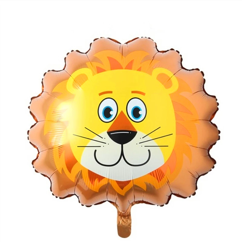 lion 1 шт. мини Джунгли животных фольги воздушный шар День Рождения украшения Дети день рождения партии гелиевые шары - Цвет: lion