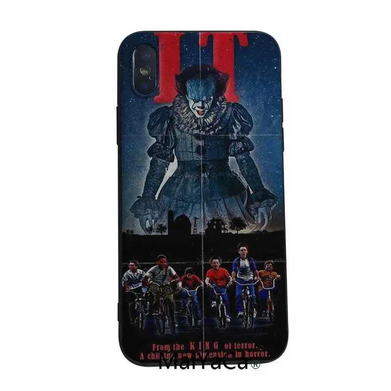 Мягкий силиконовый чехол MaiYaCa Pennywise The Clown Horror для iphone X 8 8plus 7 7plus 6plus 6s 5S SE XS XR