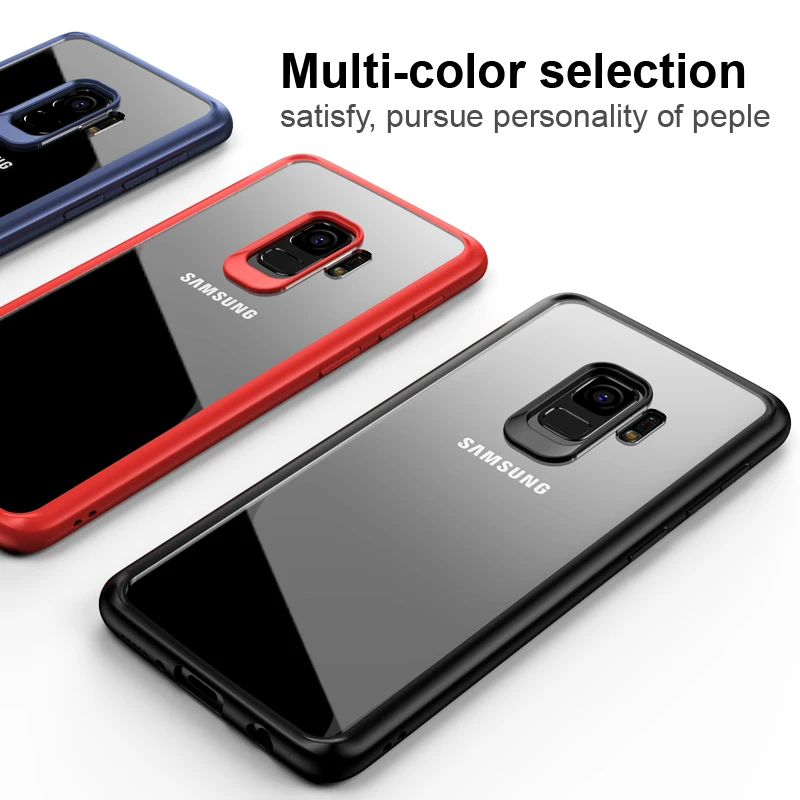 Чехол для Samsung Galaxy S9 Plus прозрачный чехол из ТПУ S9P P противоударный | Мобильные