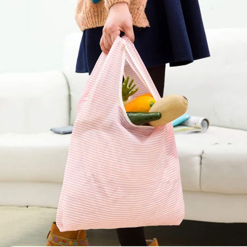 6 Style Foldable Reusable Shopping Tote Bag Folding Pouch Handbags Convenient Large-capacity bolsas de tela | Багаж и сумки