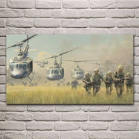 war soldiers landing bell vietnam cavalry helicopters uh 1 posters on the wall picture home living room decoration bedroom md718