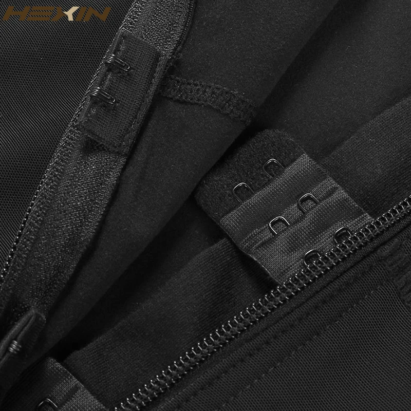 HEXIN с зажимом и молнией на талии, кружевной корсет для похудения, Корректирующее белье, Корректирующее белье с ремнем, Корректирующее белье для тела, Женское боди