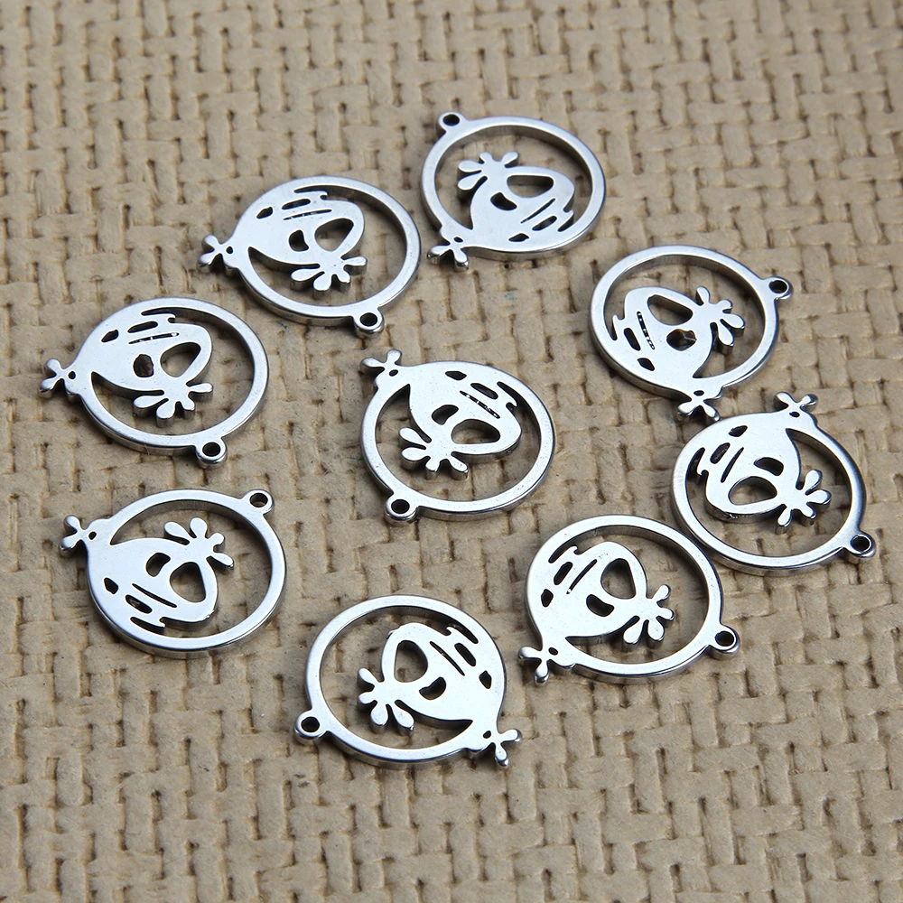 Hot lovely Filigree Stainless Steel Charm Pendants Mini anime cartoon helicopter Hollow Carved DIY bracelet necklace accessories |