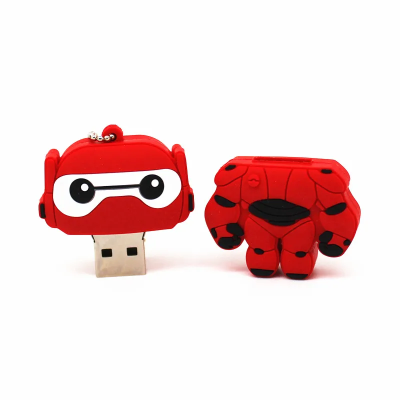 USB флеш-накопитель Cartoon Baymax 4 ГБ 8 16 32 64 карта памяти Big Hero 6 милая флешка подарок
