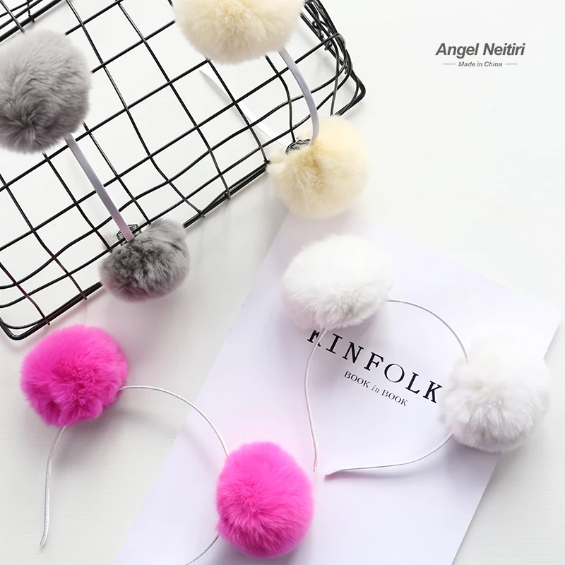 Детские украшения для волос INS осень девушки обруч волосы младенца мяч карты