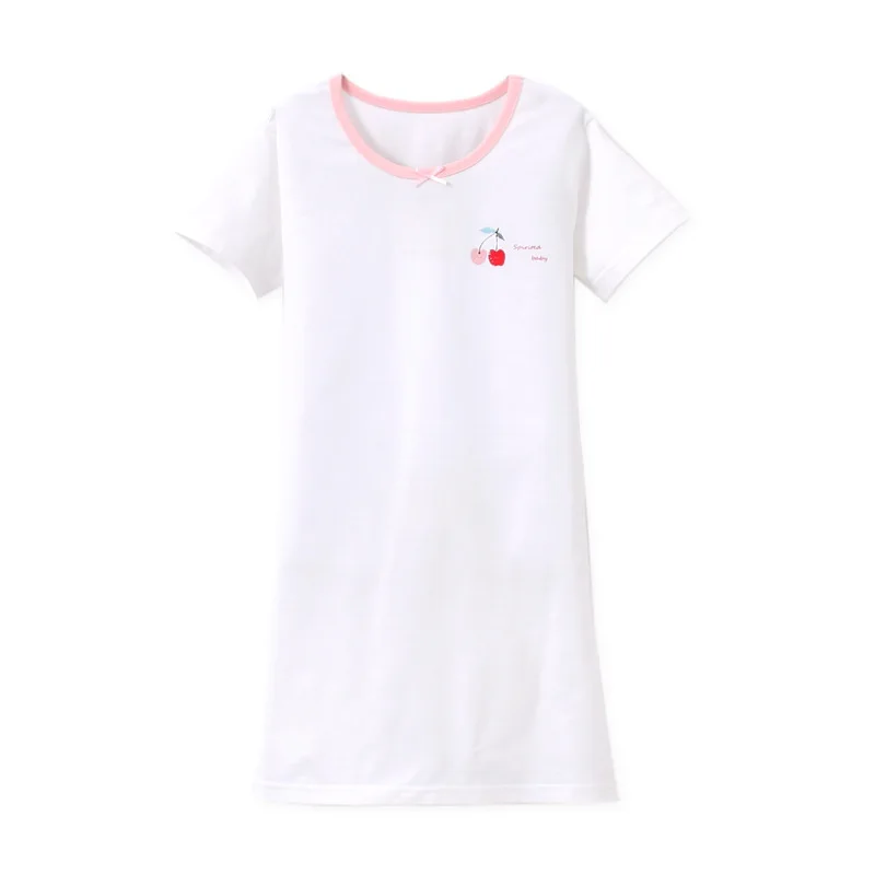 4 цвета Ночная рубашка &quotПринцесса&quot пижамы для девочек с коротким рукавом