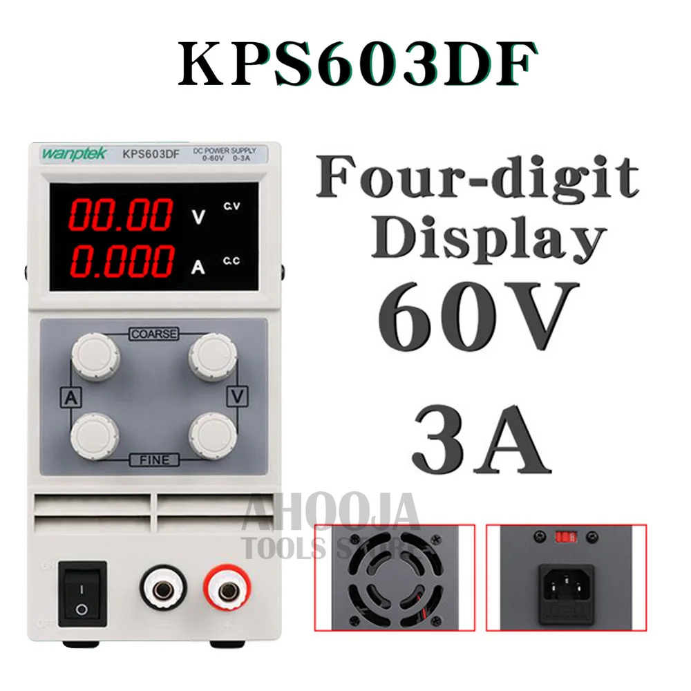 Регулируемый Высокоточный двойной светодиодный дисплей KPS603D/DF переключатель