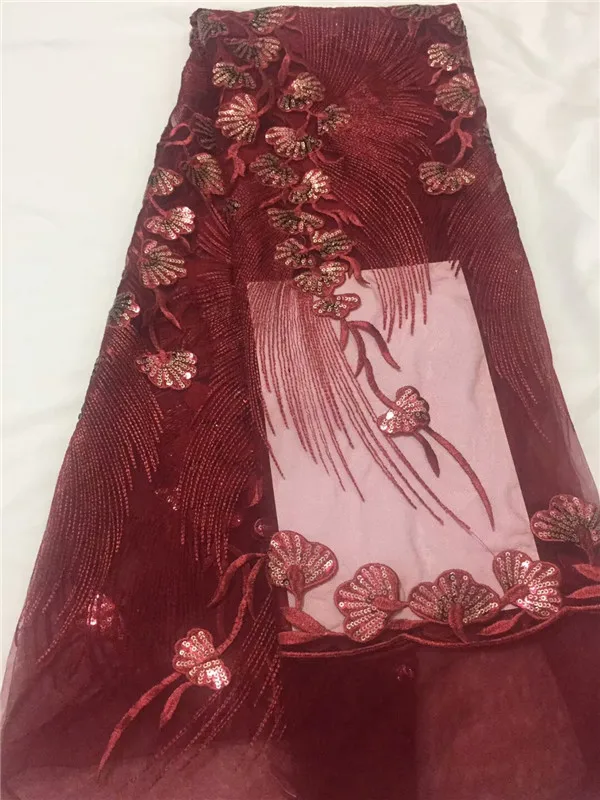 Высокое качество 2018 блесток гипюр французский чистая кружева сетки в