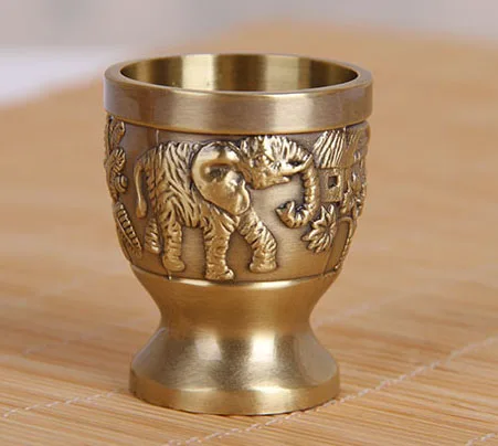 Чашка для вина, ликера, бронзовая чашка, ретро рельефная резная кружка, креативная посуда для напитков, металлический бокал, бокалы, пивная кружка для вина, подарок