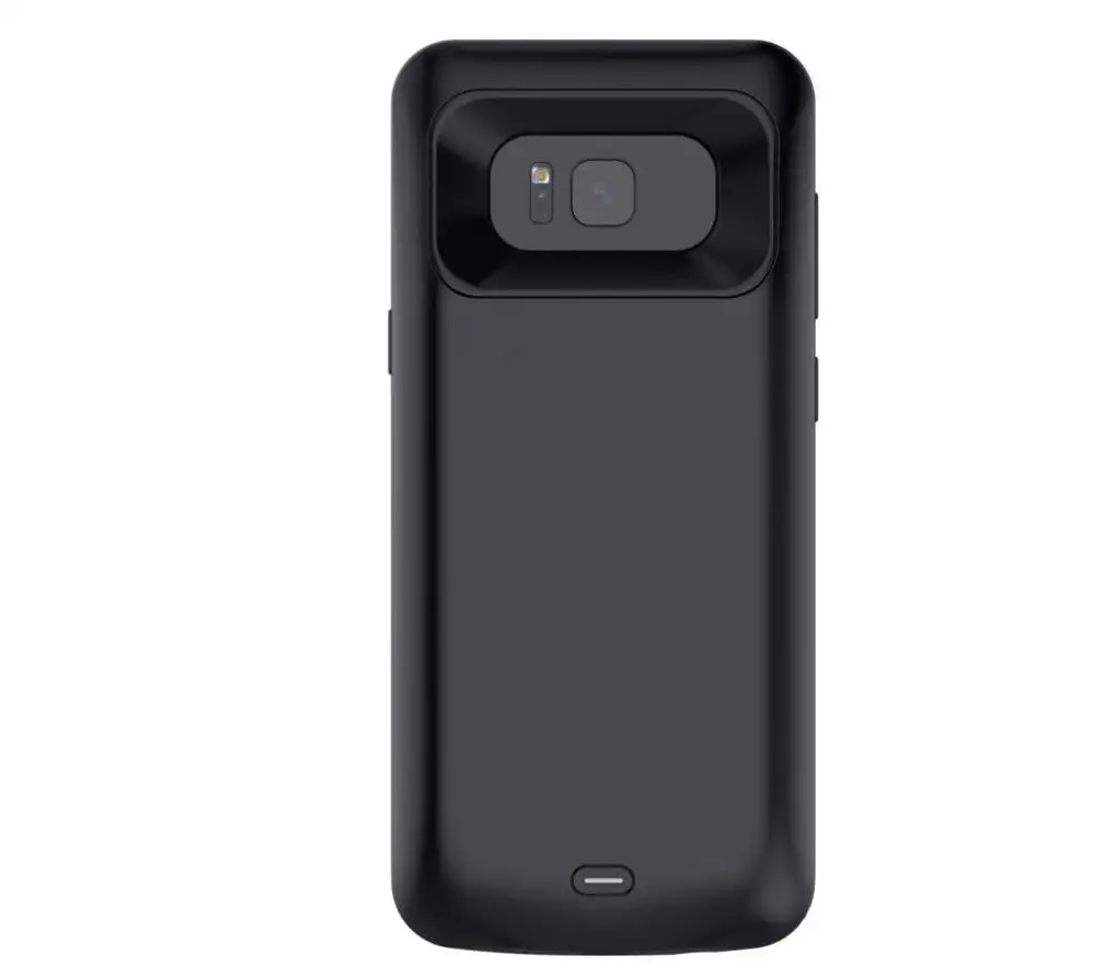 Чехол для аккумулятора samsung Galaxy S8, 5000 мА/ч, чехол для зарядного устройства, чехол для смартфона, внешний аккумулятор для samsung Galaxy S8, чехол для аккумулятора - Цвет: black