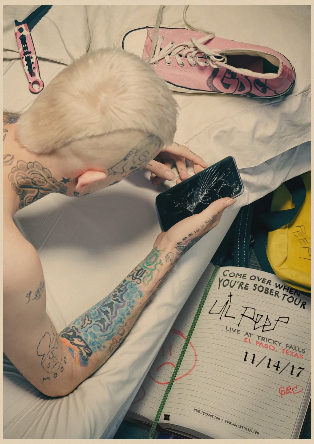 Певица плакат Lil открытым Ретро Печать на крафтовой бумаге дома Гостиная