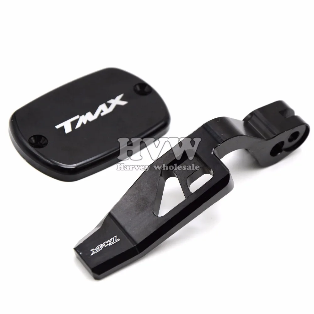 Motorcycle CNC Parking Brake Lever AND Fluid Reservoir Cap Cover For YAMAHA TMAX 530 2012-2016 / T MAX 500 2008-2011 | Автомобили и