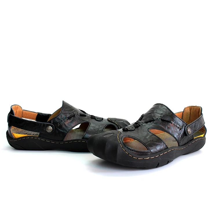 Мужские кожаные сандалии сезон лето коллекция 2019 года обувь ручной работы для