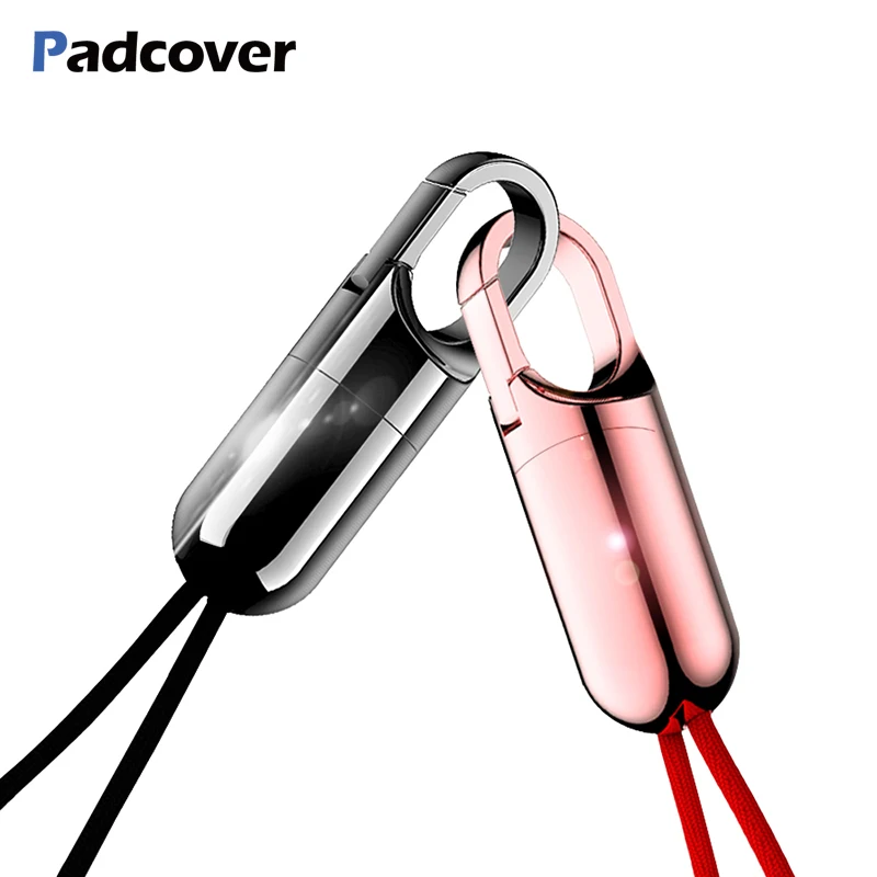 PADCOVER кабель типа C для Xiaomi Mi Mix 2S кабель быстрое зарядное устройство для samsung S8 S9 usb зарядный шнур скрытый брелок дизайн кабель