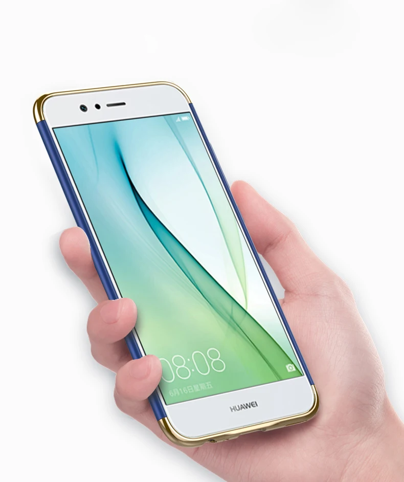 Huawei nova 2 3 чехол для телефона для huawei nova 2 Plus задняя крышка 3 в 1 позолоченный защитный жесткий чехол huawei nova 2 3i чехол Coque