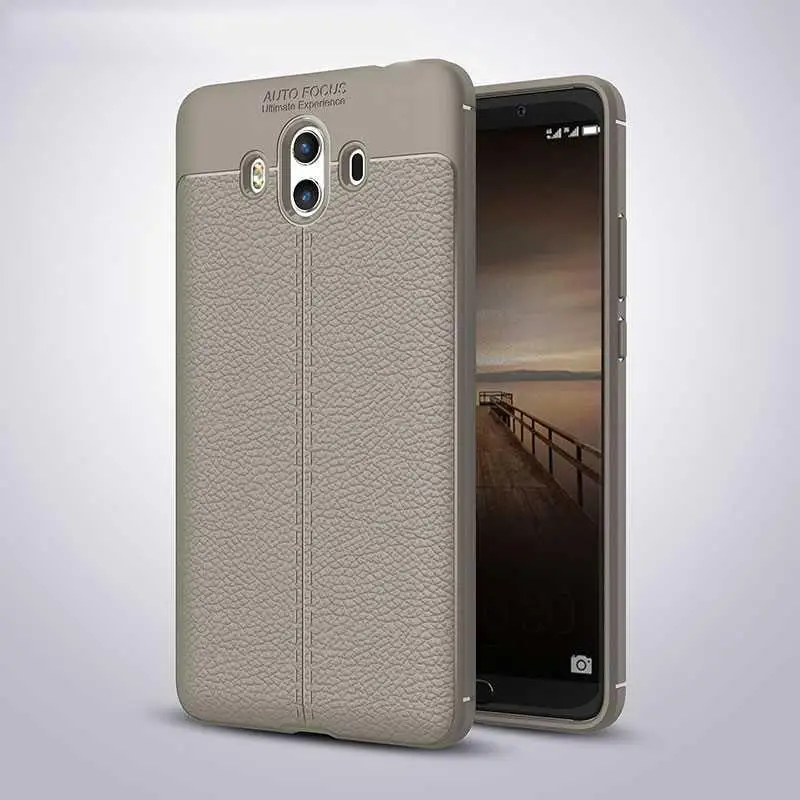Gray Модный противоударный мягкий чехол Mokoemi с рисунком личи 5," для huawei mate 10, чехол для huawei mate 10 Pro, чехол для телефона - Цвет: Gray