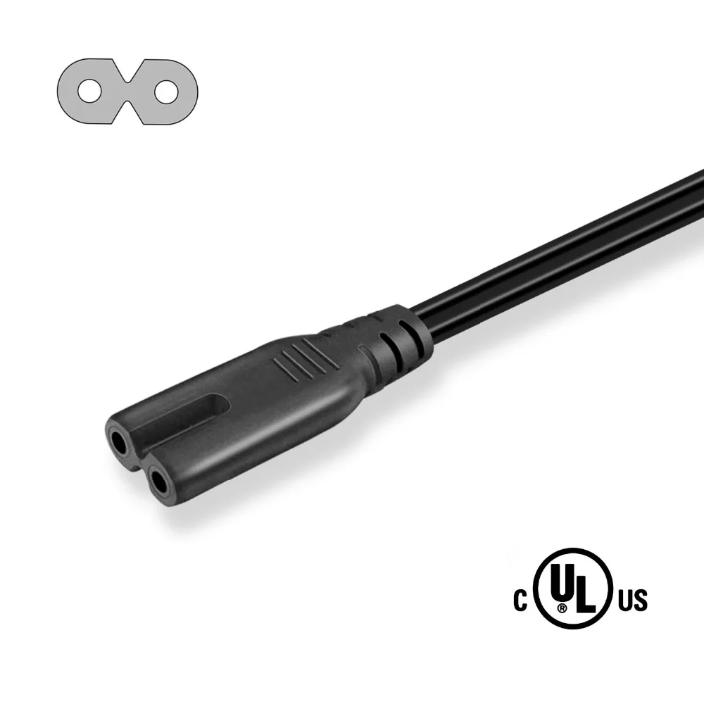 UL Listed 2 зубец Шнур питания 6 футов совместимый hp Envy/OfficeJet; Canon Pixma/Maxify; Epson Stylus/Workforce/Expression Printer