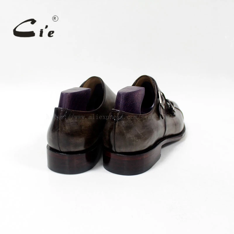 Квадратные двойные ремешки cie с закрытым носком патина Оливер серый Мужская