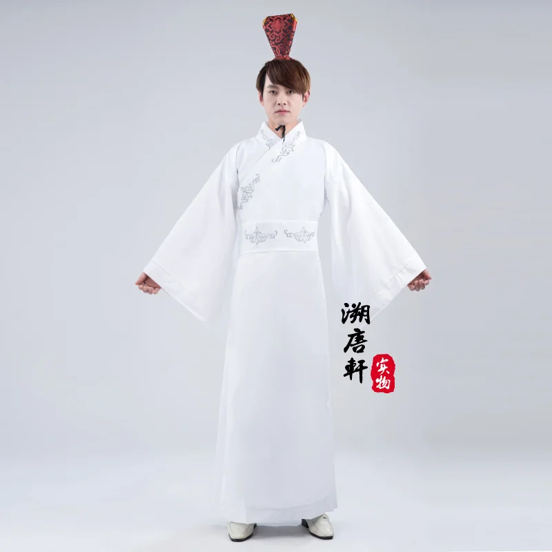 Мужской костюм ханьфу белый в восточном стиле косплей|costume turquoise|costume dancercostume doctor |