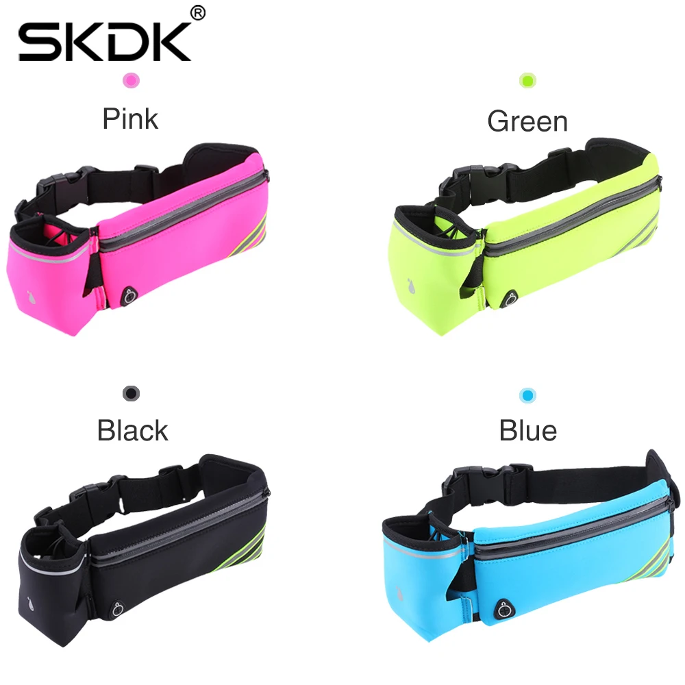 SKDK Новая летняя быстросохнущая Беговая поясная сумка для фитнеса, бега, туризма, езды на велосипеде, водонепроницаемость, спортивный ремень для телефона для мужчин и женщин