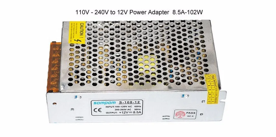 DC 12V 1A 2A 5A 8.5A 10A 15A 20A 30A переключатель питания адаптер трансформатор AC 110 V-240 V К DC12V для светодиодной ленты свет светодиодный лента