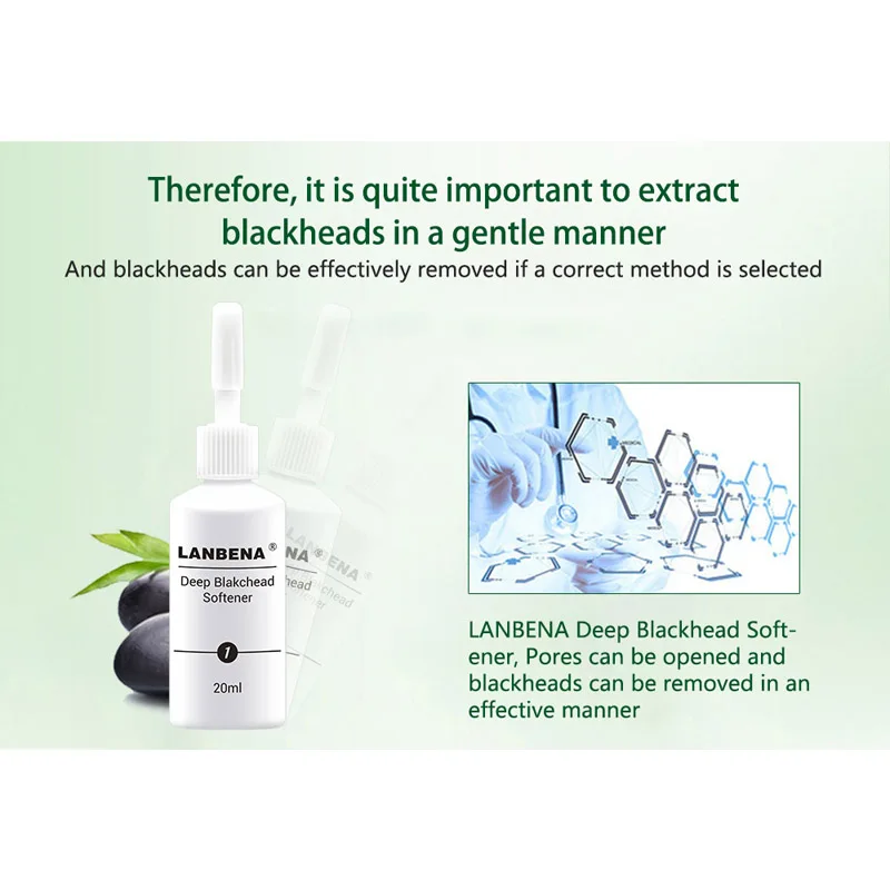 Горячая продажа LANBENA лечение пор эссенция для удаления угрей носа усадка