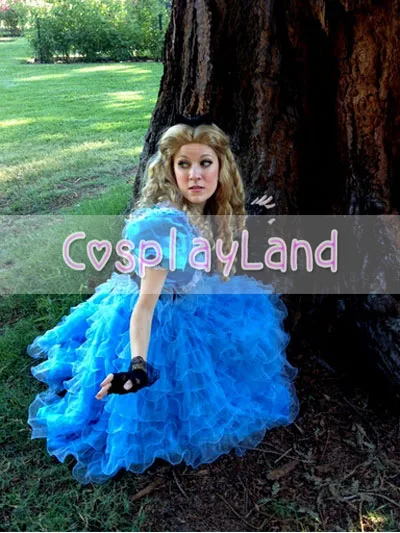 Лолита Алиса в стране чудес модная чайная вечерние платья Косплей Костюм для