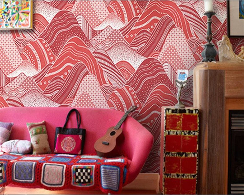 3d обои в тибетском и японском стиле ukiyo e богемные для спальни фон ресторана