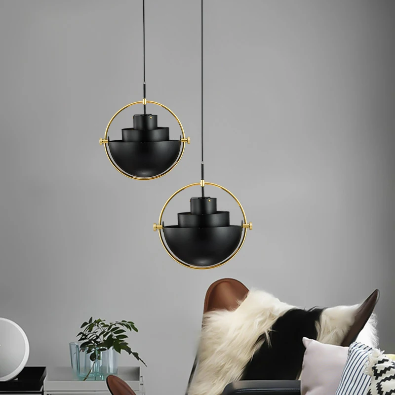Постмодерн Дизайн Круглое кольцо переменная форма подвесной светильник блеск
