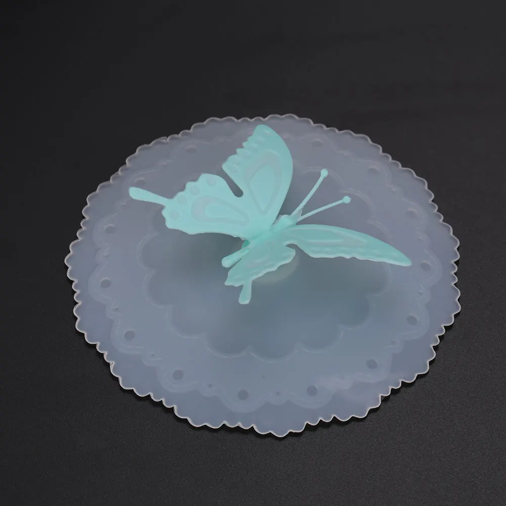 Герметичная чашка с изображением бабочки силиконовая Пылезащитная крышка
