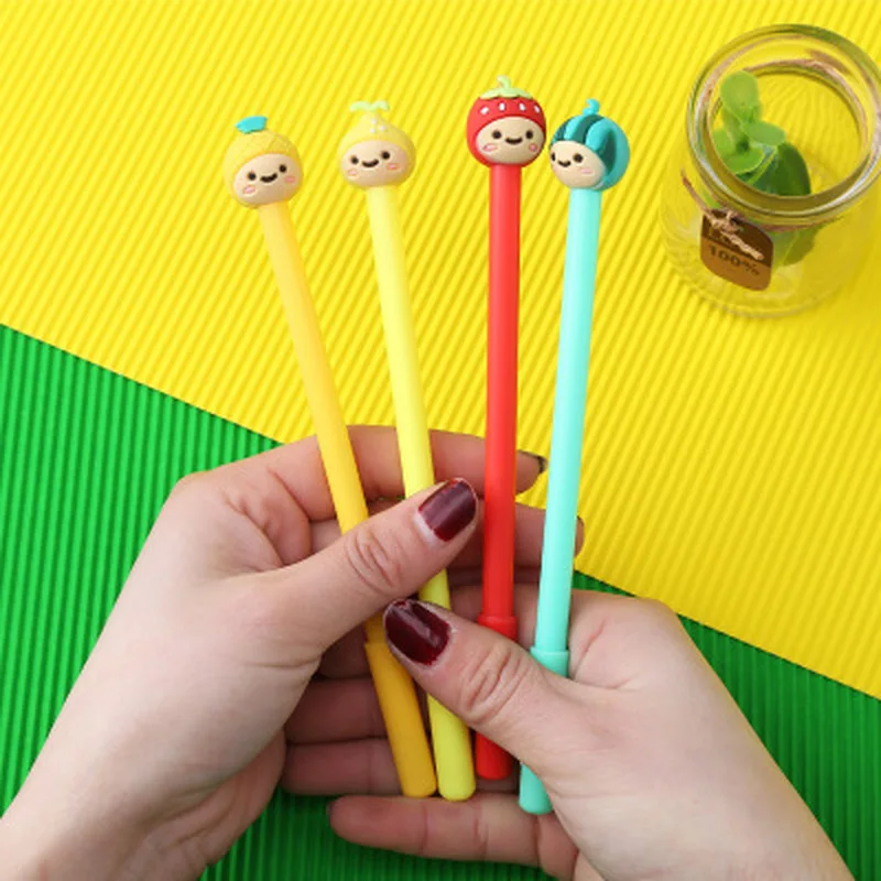 Канцелярские Творческий Фрукты девушка мультфильм милый нейтральный ручка