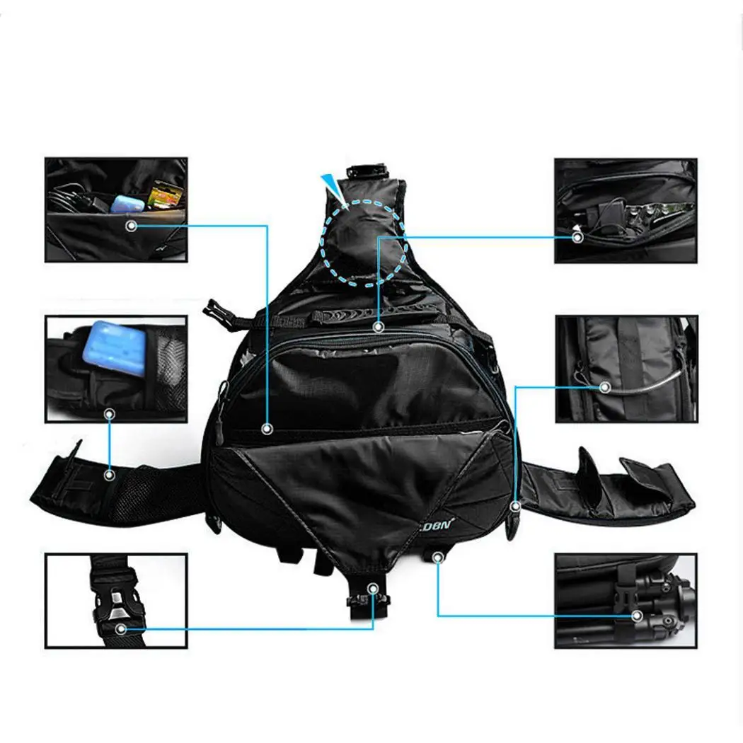 Водонепроницаемая дорожная сумка через плечо для DSLR камеры черная используется
