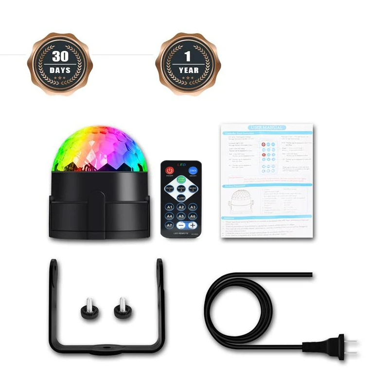 Сценические светодиодсветодиодный RGB-лампы 5 Вт с пультом дистанционного