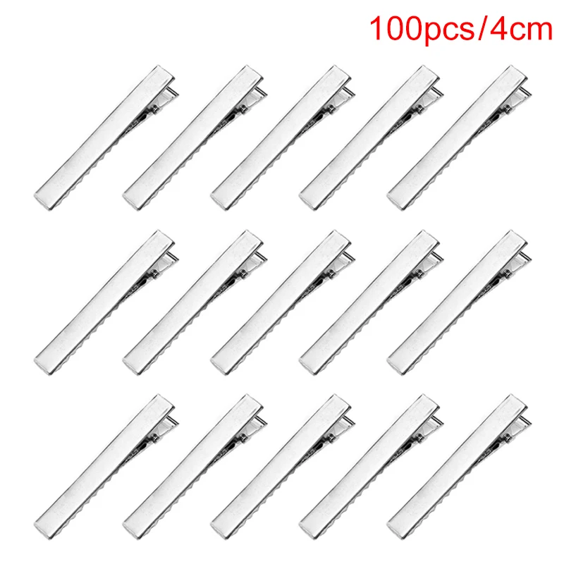 4cm 100 pcs 50 шт./100 шт. в партии 35 мм-75 мм тестовый металлический крокодил кабель с зажимами свинцовые зажим типа крокодил захваты Заколки для волос тестовый зажим - Цвет: 4cm 100 pcs