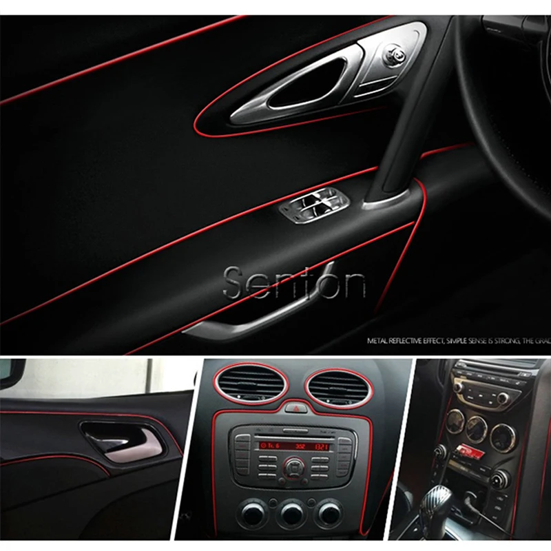 ZD 5 м украшение салона автомобиля для Alfa Romeo 159 Fiat 500 VW Touran Passat B5 B6 B7 B8 T5 Jetta MK6 Touareg Tiguan