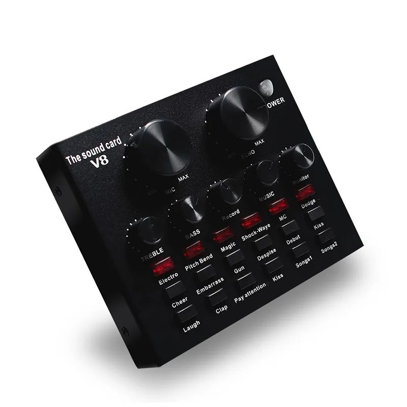 BM-800 профессиональный конденсаторный микрофон для караоке V8 аудио USB гарнитура микрофон E300 аудио кабель проводной микрофон для компьютера - Цвет: V8