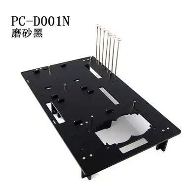 1NM Black DIY PC тестовая скамейка открытая рамка чехол для компьютера ITX ATX MATX материнская плата разгон водяное охлаждение USB2.0 PCI видеокарта - Цвет: 1NM Black
