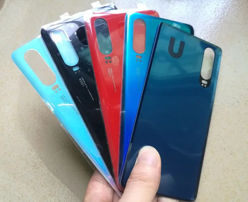 Задняя крышка аккумуляторного отсека для Huawei P30 lite стеклянный корпус чехол с