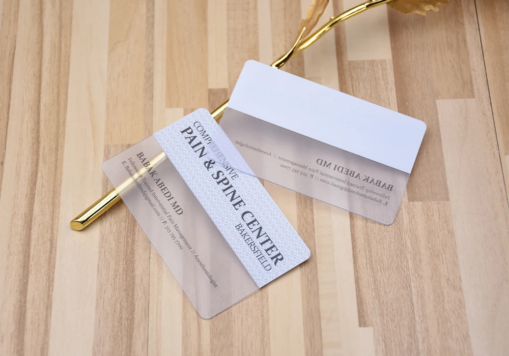 500 шт./лот визитная карточка индивидуальные прозрачные матовые карты с