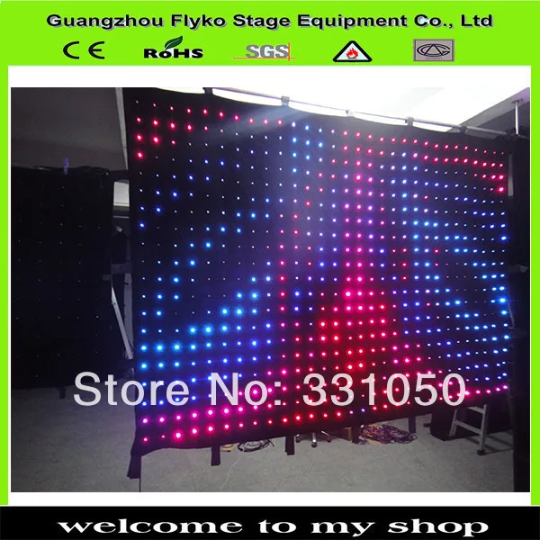 Светодиодная занавеска для сценического видео и фона | Лампы освещение