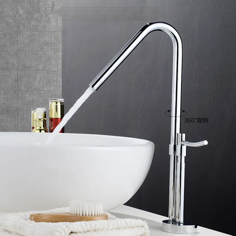 Смеситель для раковины поворотный на 360 градусов смеситель горячей и холодной