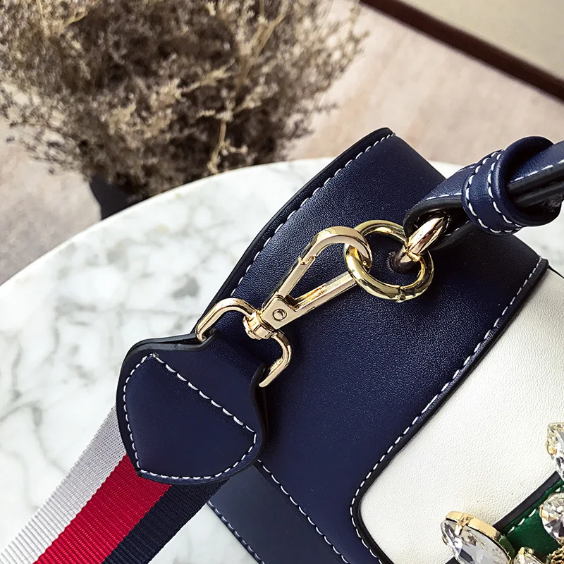 2018 Crossbody сумки для Для женщин роскошные кожаные Сумки сумка дизайнер дамы алмаз