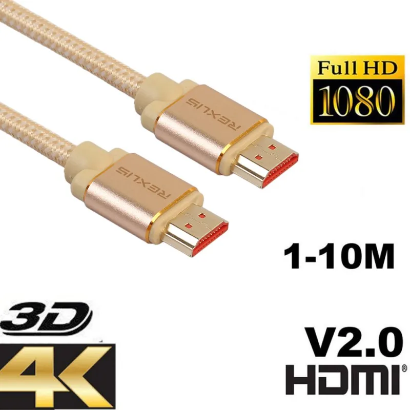 HDMI к кабель видео кабели позолоченный 2 0 4k для HD TV LCD ноутбука PS3 проектор