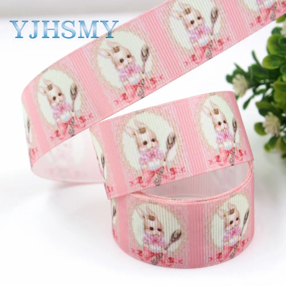 YJHSMY G-181017-1405 25 мм 10 ярдов маленькие животные ленты термопечать grosgrain сделай сам