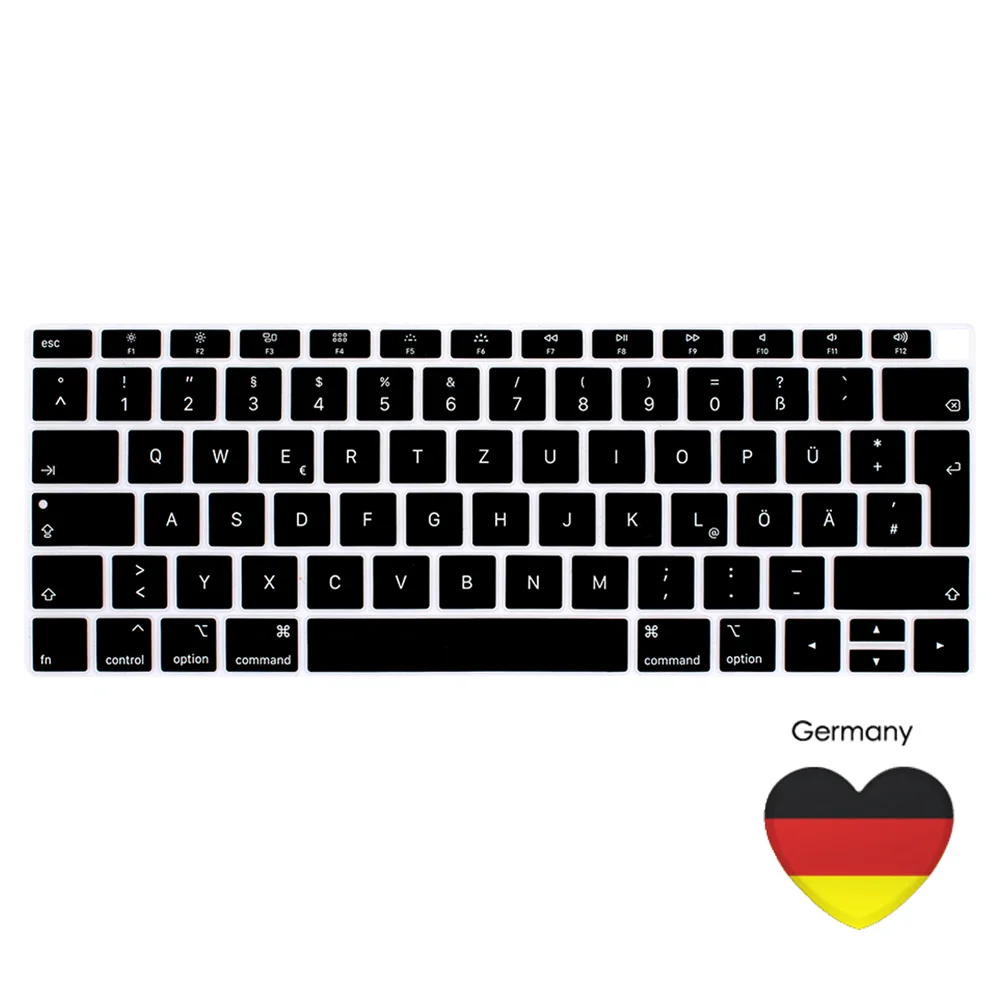 Germany Европейская версия для macbook air 13 A1932 Клавиатура для ноутбука клавиатура для ноутбука французский немецкий испанский итальянский японский ЕС - Цвет: Germany