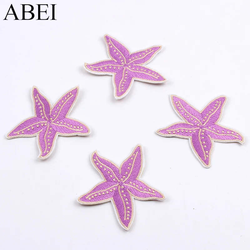 10 шт./лот термоклейкие нашивки со звездами Мультяшные наклейки для одежды