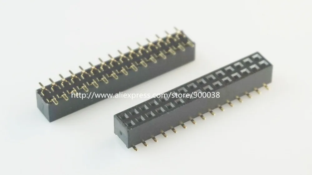 10 шт. 2x15 P 30 Pin 2 0 мм штыревой разъем Женский двойной ряд SMT PCB поверхностное