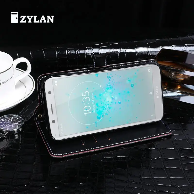 Кожаный чехол с откидной крышкой и подставкой для Sony Xperia XZ Premium XZ1 Compact XZ2 &amp GIFT |