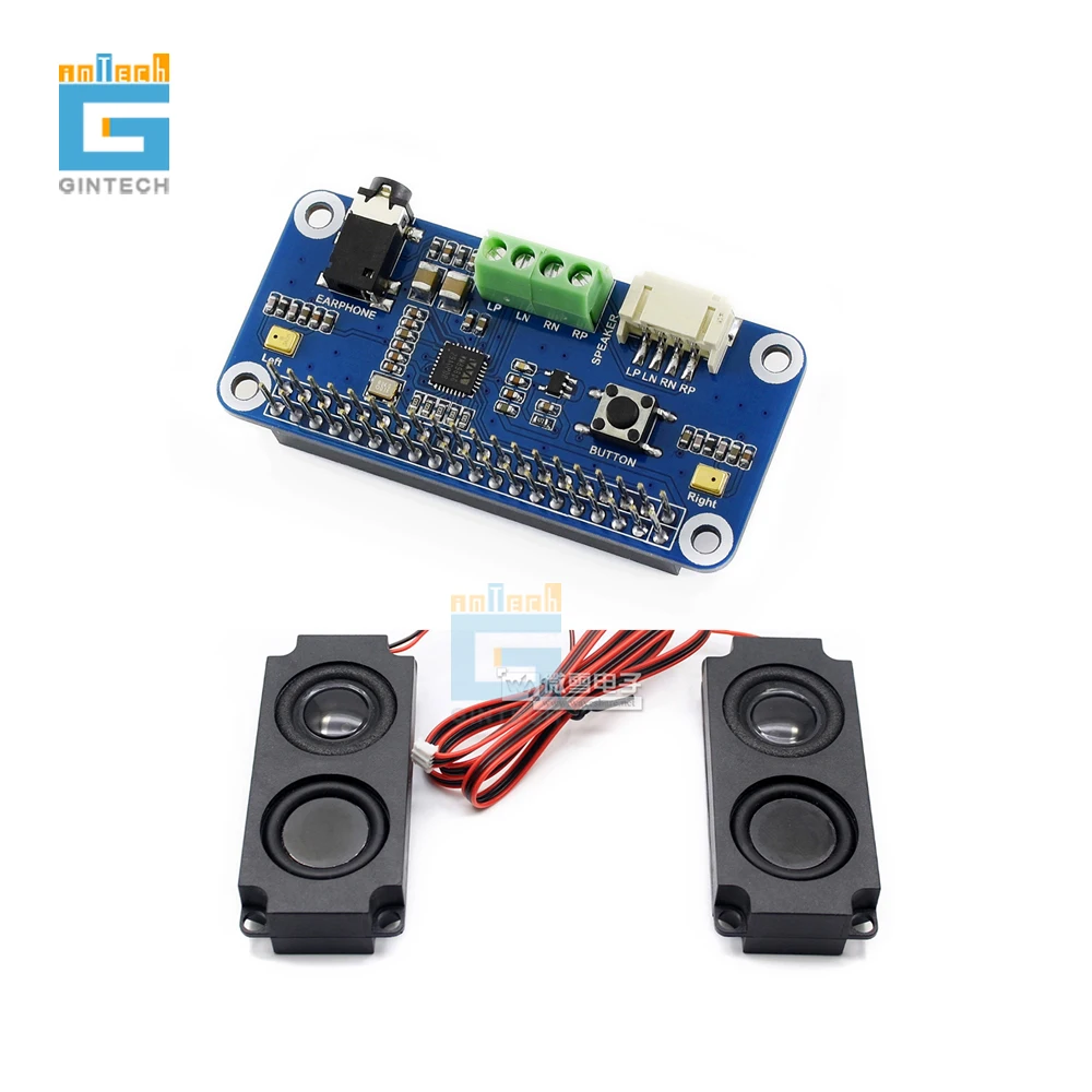 WM8960 hi-fi звук шляпа "карта" для Raspberry Pi, стерео кодека, воспроизведение/запись
